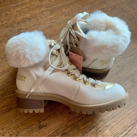 Juicy Couture | Indulgence Faux Fur Hiker Bootie ~ size 8 - Picture 3 of 6